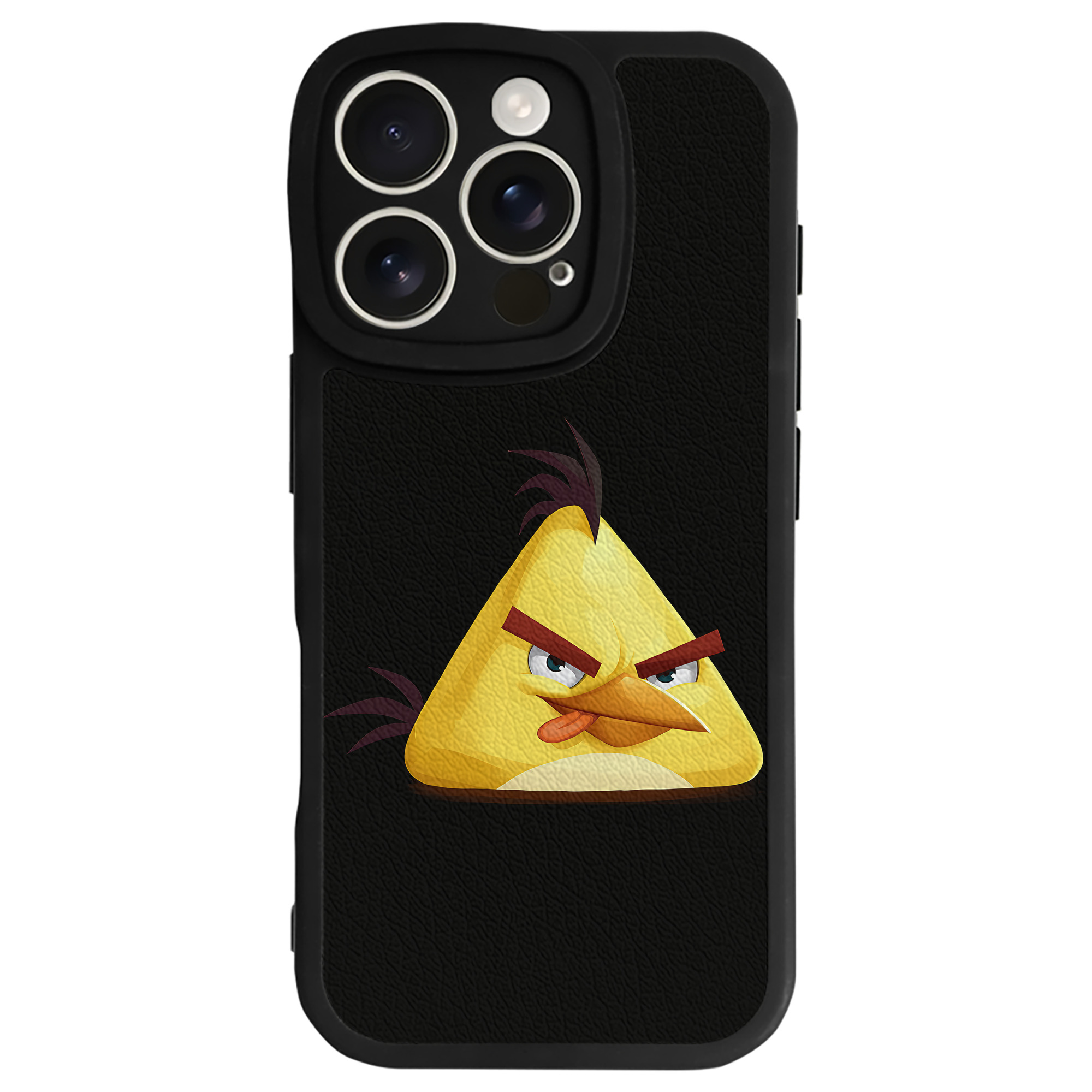 （画像用） Angry Birds アングリーバード 【iPhone 16シリーズ対応】シリコンスマホケース（レザー調） 材質：シリコン
